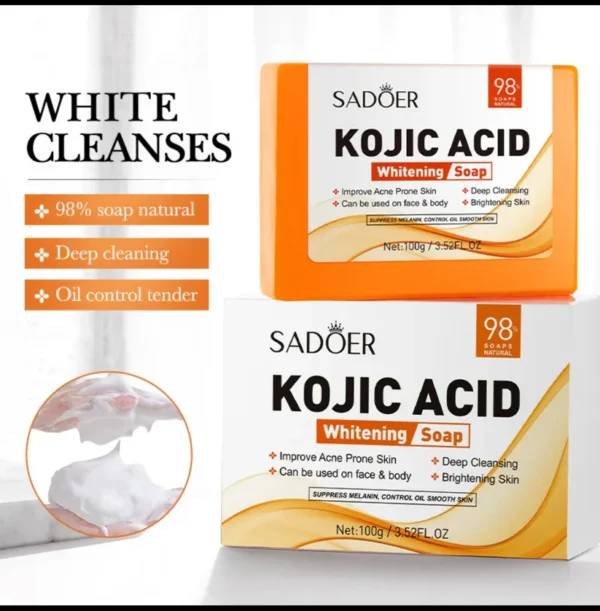 Kojic acid whitening soap