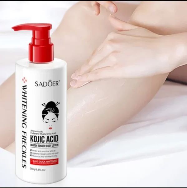 Kojic acid whitening tender body lotion