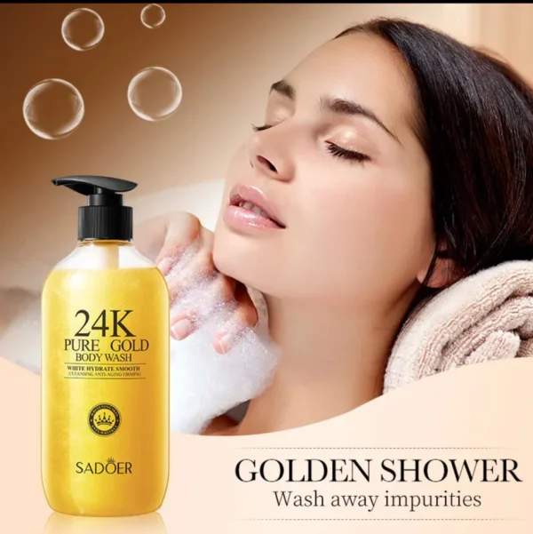 24k pure gold body wash