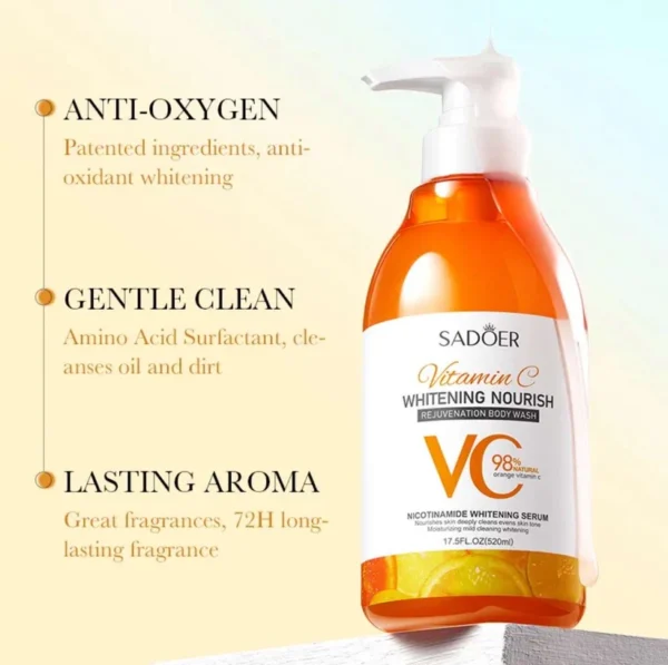 Vitamin c whitening body wash